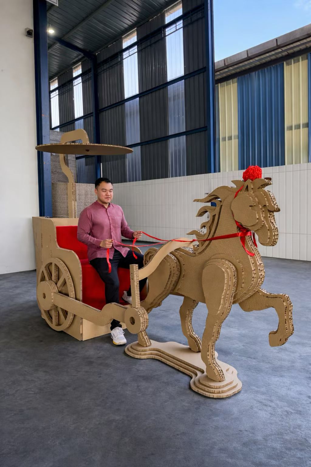 商业美陈道具一体化切割方案 振动刀免刀模7天极速落地