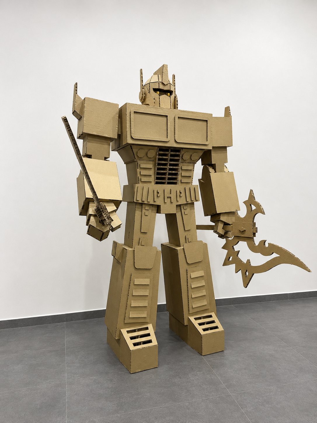 ZCCUTTER Malaysian Customer Honeycomb Board Robot Exhibition Installation Detail View - 数字切割机